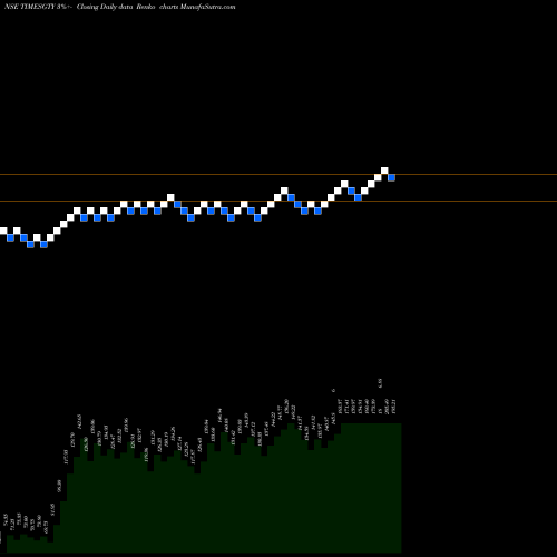 Free Renko charts Times Guaranty Limited TIMESGTY share NSE Stock Exchange 