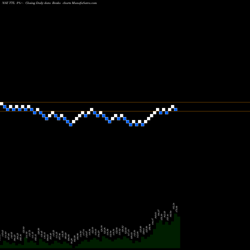 Free Renko charts T T Limited TTL share NSE Stock Exchange 