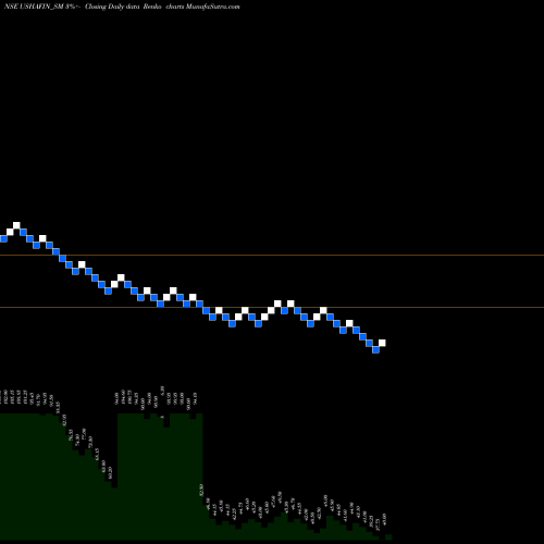 Free Renko charts Usha Financial Services L USHAFIN_SM share NSE Stock Exchange 