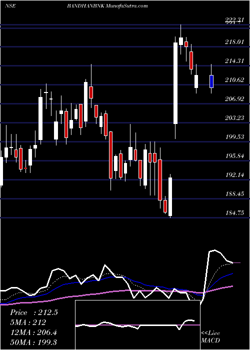  Daily chart Bandhan Bank Limited