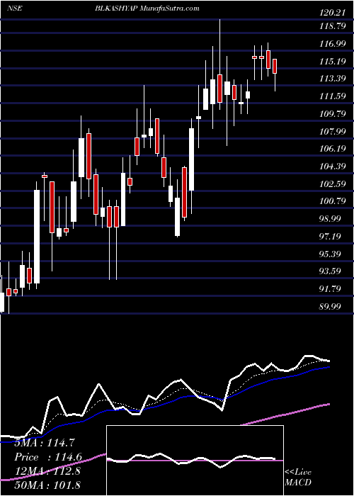  Daily chart B. L. Kashyap And Sons Limited