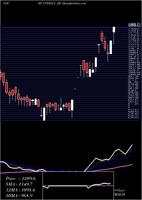  Daily chart Btrfly Gandhi Appl Ltd