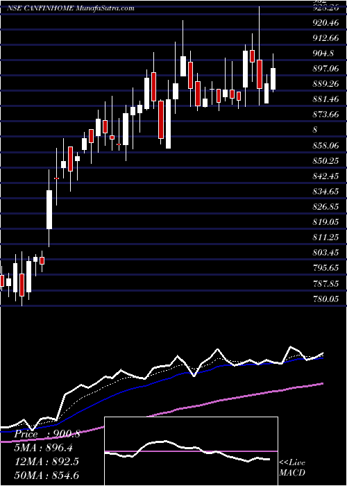  Daily chart Can Fin Homes Limited
