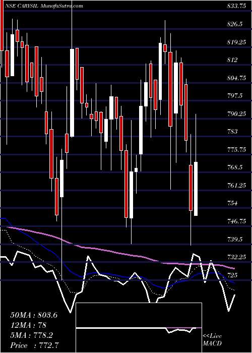  Daily chart Carysil Limited