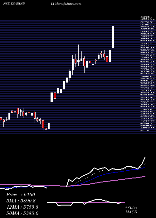  Daily chart EsabIndia