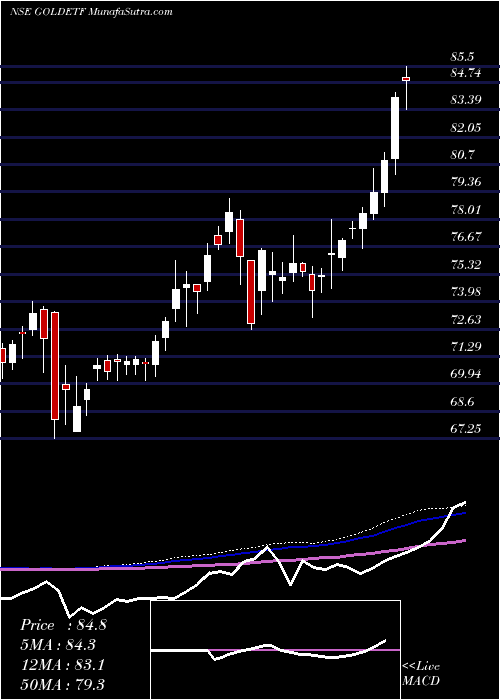  weekly chart MiraeamcMagoldetf