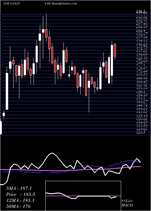  weekly chart GoldiamInternational