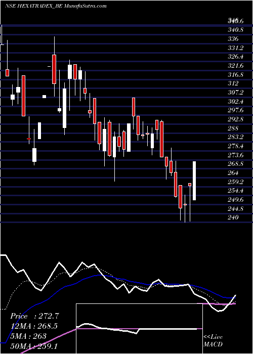  Daily chart Hexa Tradex Limited