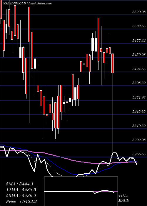  Daily chart IDBI MUTUAL FUND IDBI GOLD ETF