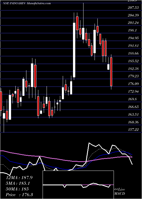  Daily chart Indo Amines Limited