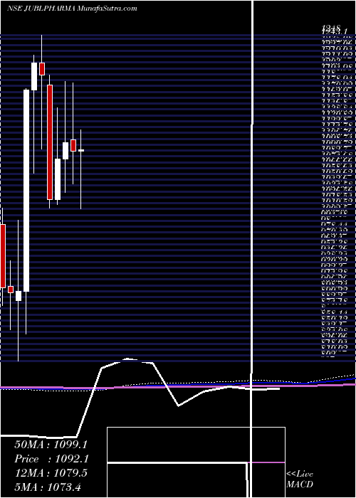  monthly chart JubilantPharmova