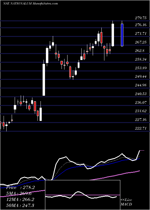  Daily chart National Aluminium Company Limited