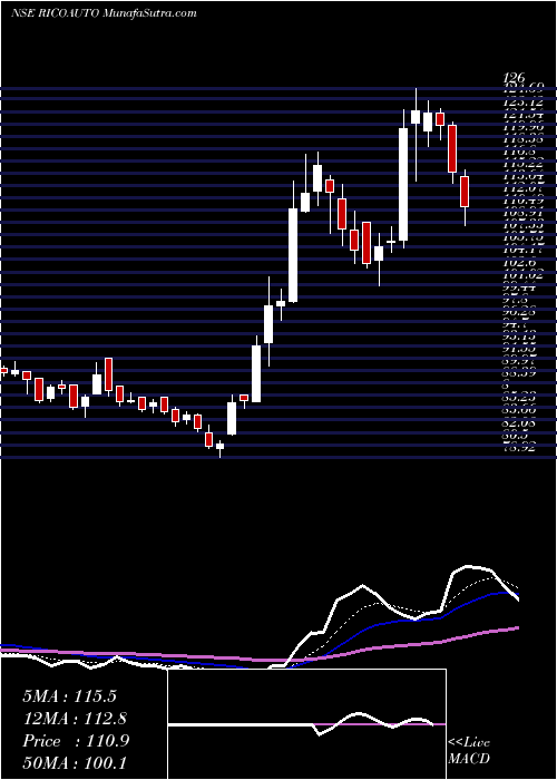  Daily chart Rico Auto Industries Limited