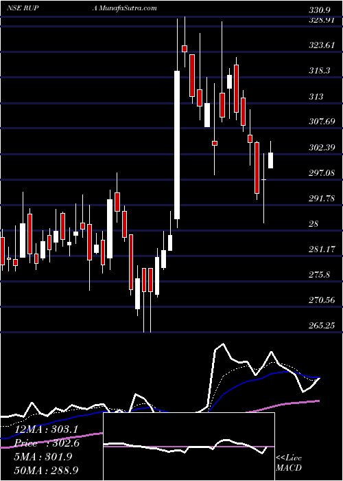  Daily chart Rupa & Company Limited