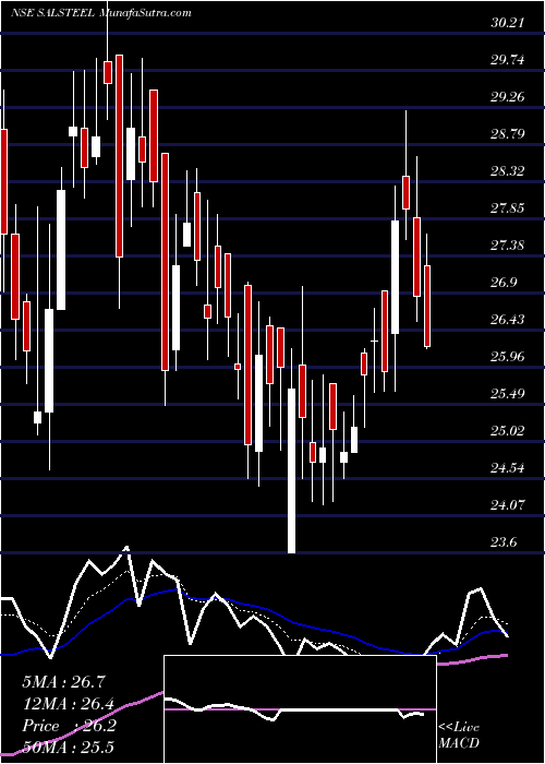  Daily chart S.A.L. Steel Limited