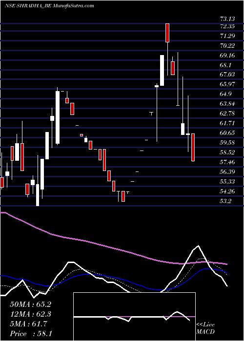  Daily chart Shradha Infraprojects Ltd