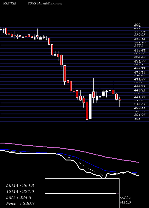  Daily chart Tarsons Products Limited