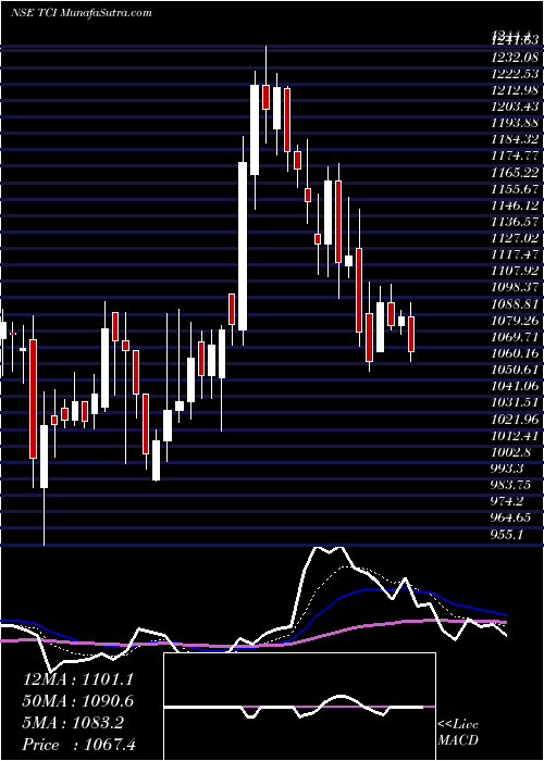  Daily chart Transport Corporation Of India Limited