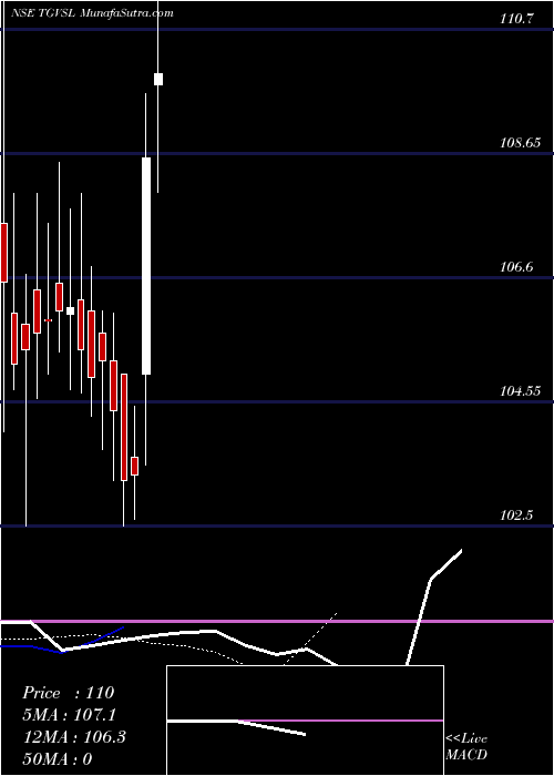  Daily chart T G V Sraac Ltd.