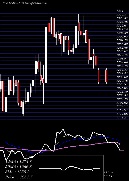  Daily chart Uno Minda Limited