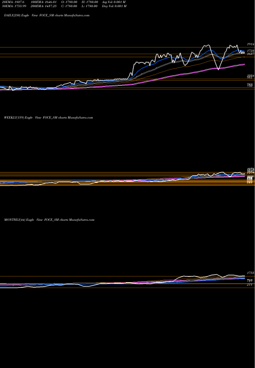 Trend of Foce India FOCE_SM TrendLines Foce India Limited FOCE_SM share NSE Stock Exchange 