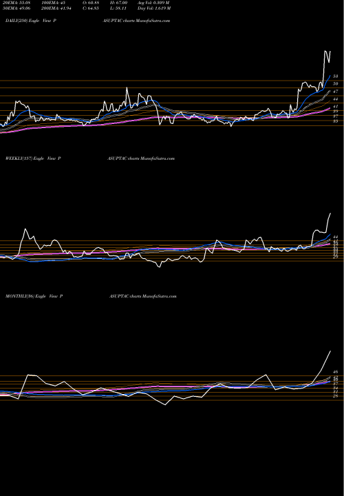 Trend of Pasupati Acrylon PASUPTAC TrendLines Pasupati Acrylon Limited PASUPTAC share NSE Stock Exchange 