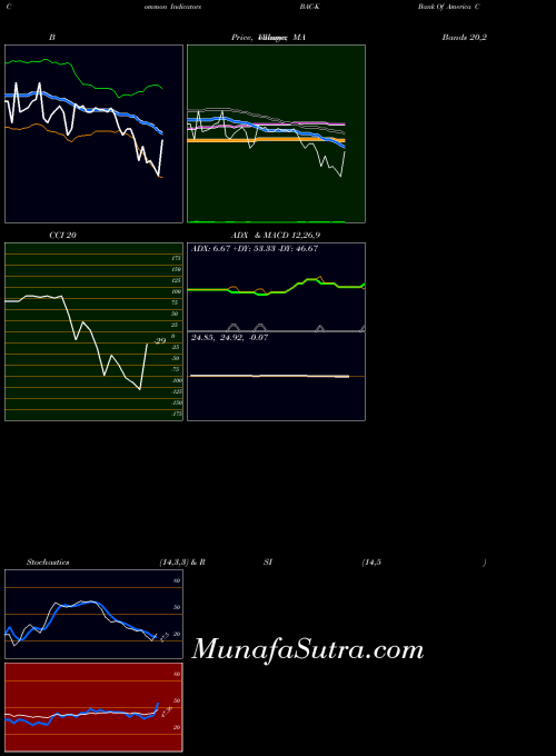 Bank America indicators chart 