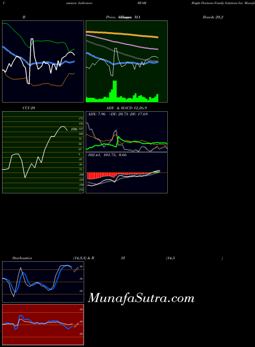 Bright Horizons indicators chart 