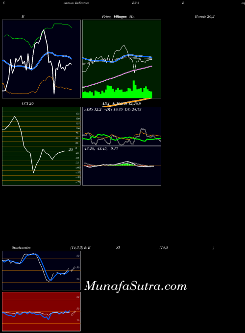 Borgwarner Inc indicators chart 