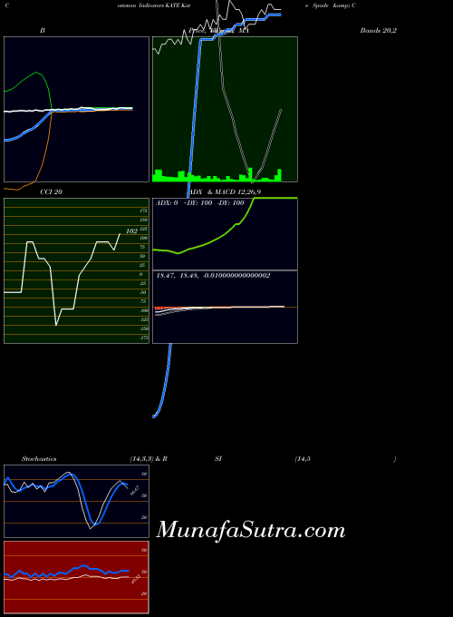 Kate Spade indicators chart 