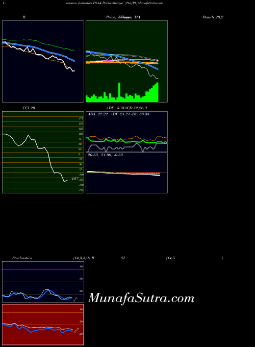 Public Storage indicators chart 