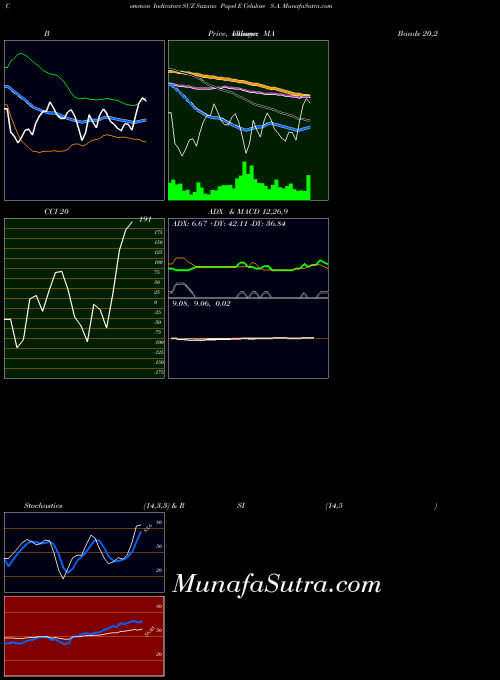 Suzano Papel indicators chart 