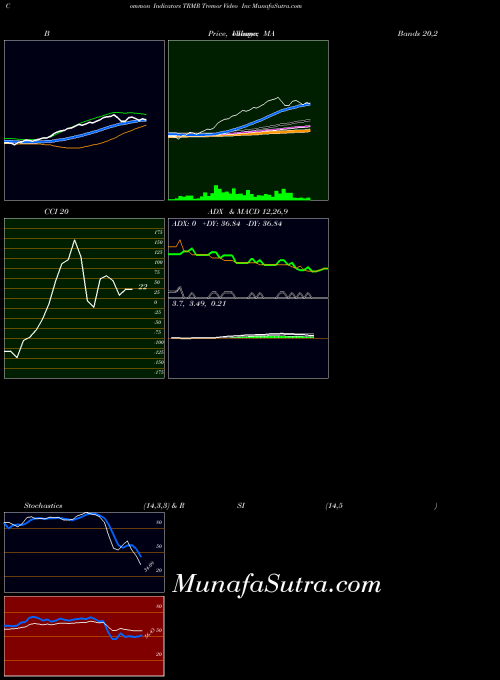 Tremor Video indicators chart 
