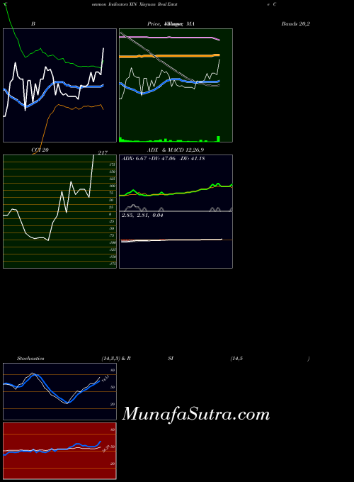 Xinyuan Real indicators chart 