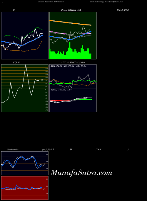 Zimmer Biomet indicators chart 