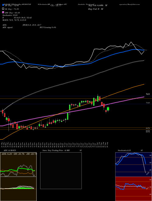 Anadarko Petroleum Corporation APC Support Resistance charts Anadarko Petroleum Corporation APC NYSE