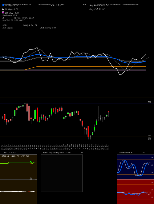 BLACKROCK INTERNATIONAL, LTD. BGY Support Resistance charts BLACKROCK INTERNATIONAL, LTD. BGY NYSE