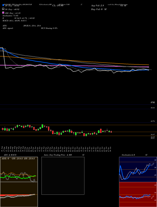 Coach Inc COH Support Resistance charts Coach Inc COH NYSE