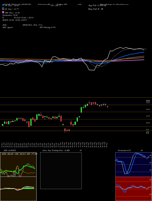 Sally Beauty Holdings, Inc. SBH Support Resistance charts Sally Beauty Holdings, Inc. SBH NYSE