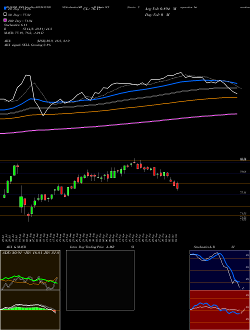 Service Corporation International SCI Support Resistance charts Service Corporation International SCI NYSE