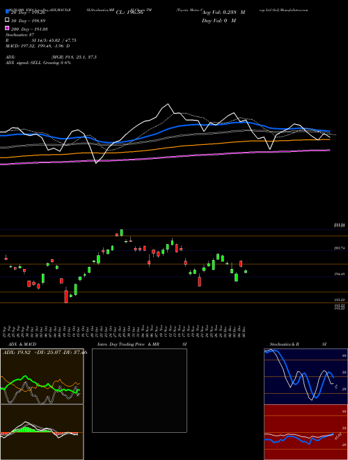 Toyota Motor Corp Ltd Ord TM Support Resistance charts Toyota Motor Corp Ltd Ord TM NYSE