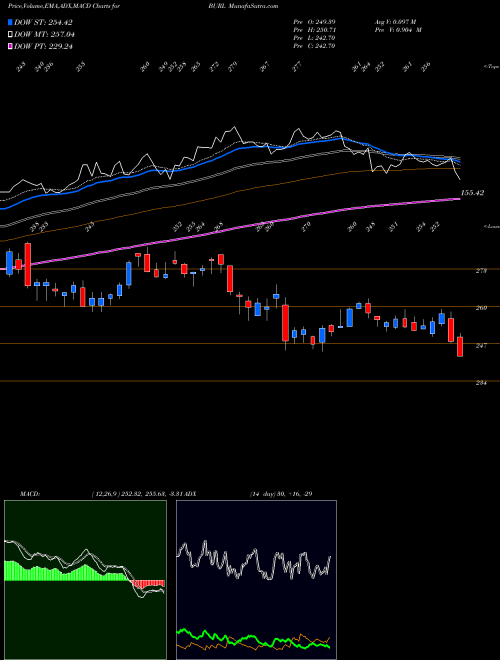 Munafa Burlington Stores, Inc. (BURL) stock tips, volume analysis, indicator analysis [intraday, positional] for today and tomorrow