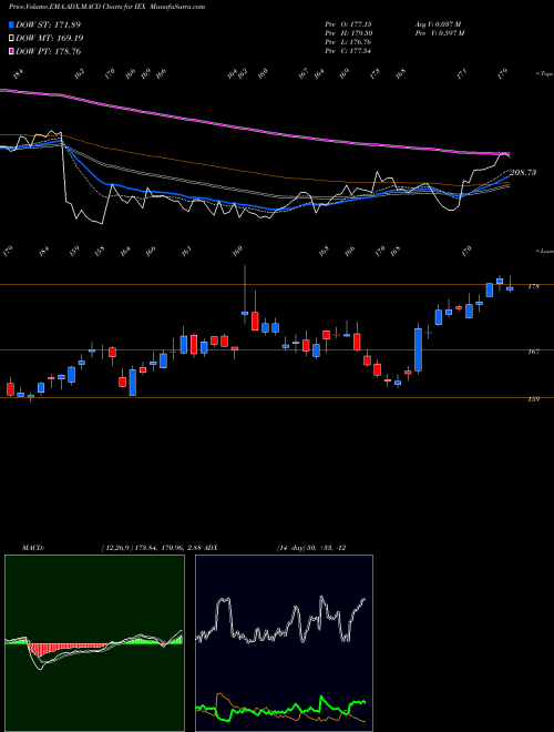 Munafa IDEX Corporation (IEX) stock tips, volume analysis, indicator analysis [intraday, positional] for today and tomorrow