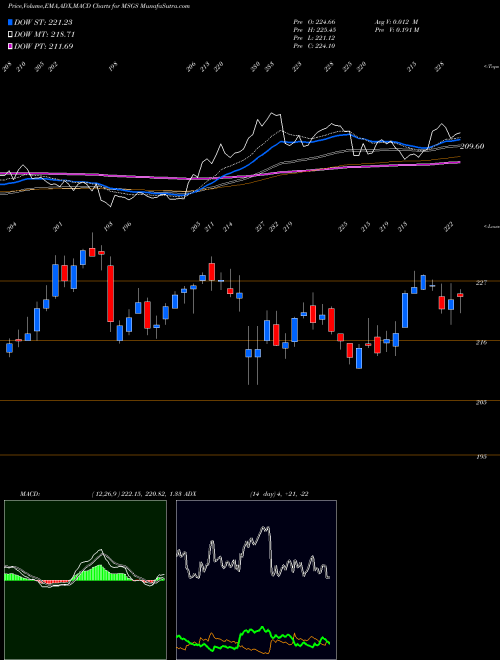Munafa Madison Square Garden Sports Corp (MSGS) stock tips, volume analysis, indicator analysis [intraday, positional] for today and tomorrow