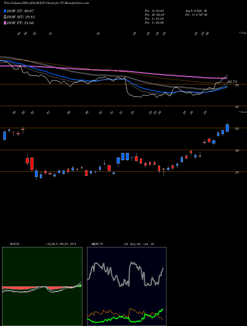 Munafa Tenaris S.A. (TS) stock tips, volume analysis, indicator analysis [intraday, positional] for today and tomorrow