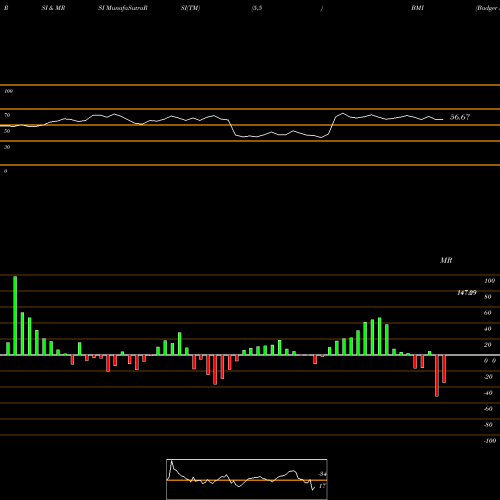 RSI & MRSI charts Badger Meter, Inc. BMI share NYSE Stock Exchange 