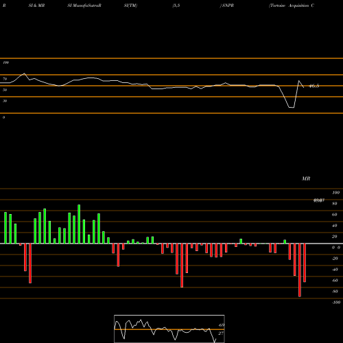 RSI & MRSI charts Tortoise Acquisition Corp. II Cl A SNPR share NYSE Stock Exchange 