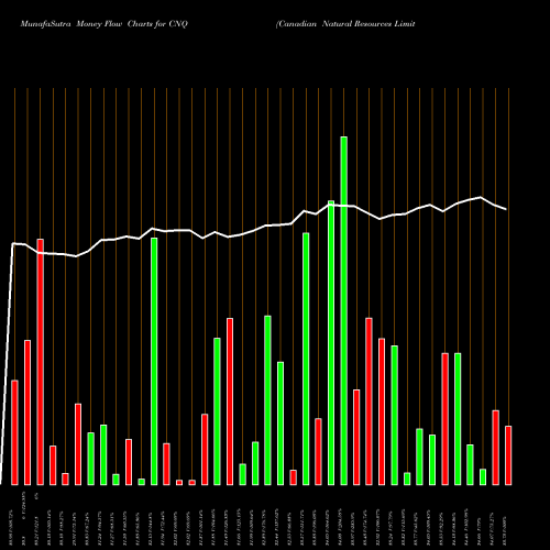 Money Flow charts share CNQ Canadian Natural Resources Limited NYSE Stock exchange 