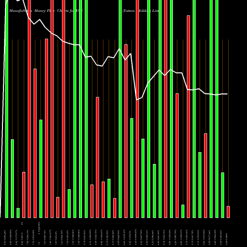 Money Flow charts share YSG Yatsen Holding Limited ADR NYSE Stock exchange 