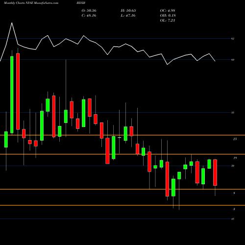 Monthly charts share BDXB Becton Dickinson & CO NYSE Stock exchange 